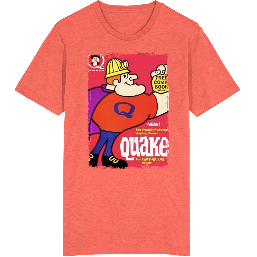 Quaker Quake Earthquake Cereal T Shirt