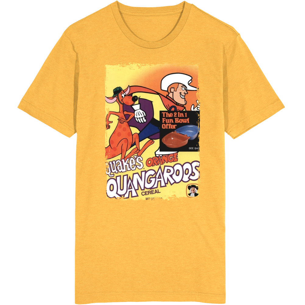 Quakes Orange Quangaroos Cereal T Shirt