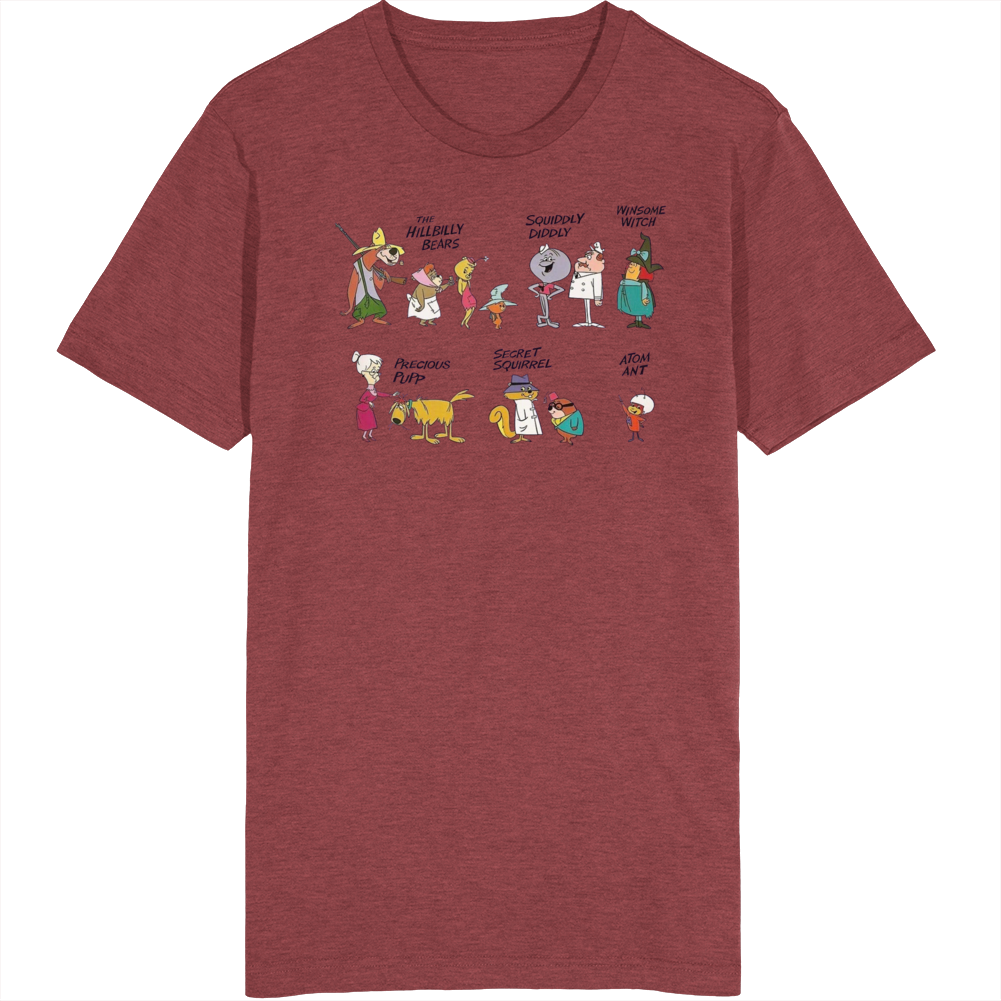 Hanna Barbera Cartoon Characters T Shirt