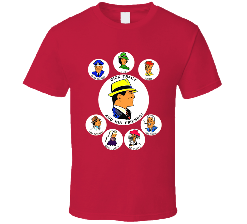 Dick Tracy Comic Characters T Shirt