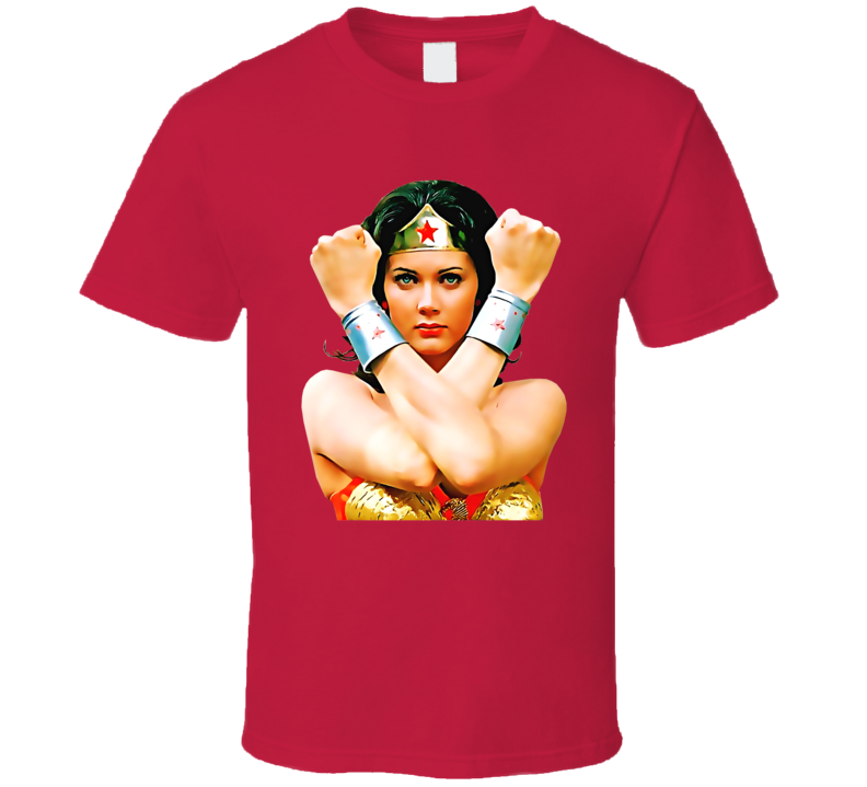 Wonder Woman Power Stance Retro Tv T Shirt