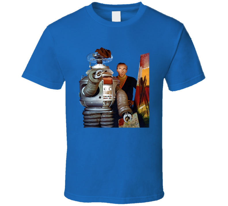Lost In Space 60s Robot Dr Smith Painting T Shirt