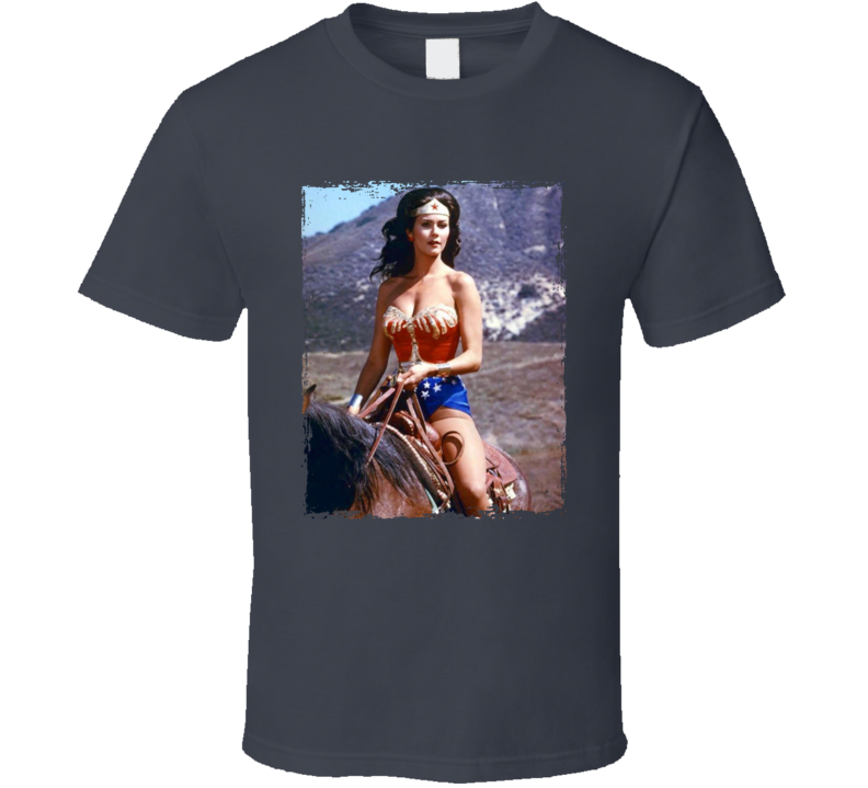 Wonder Woman Riding A Horse Lynda Carter T Shirt