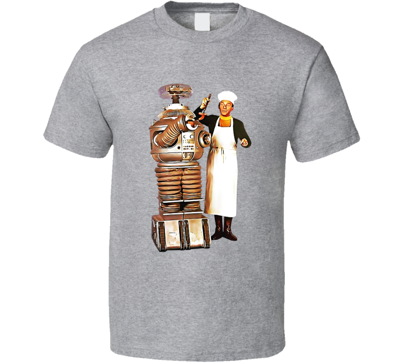 Lost In Space 60s Robot Dr Smith Cooking T Shirt