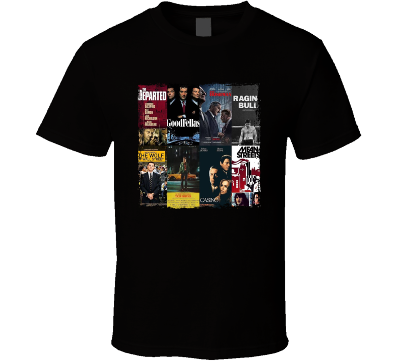 Martin Scorsese Movie Collage T Shirt