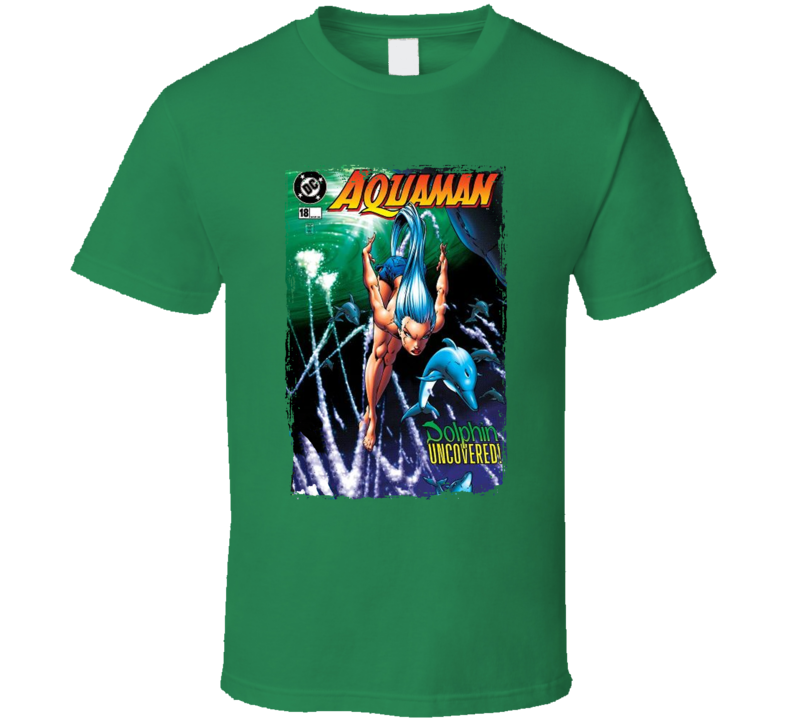 Aquaman Dolphin Uncovered Comic T Shirt