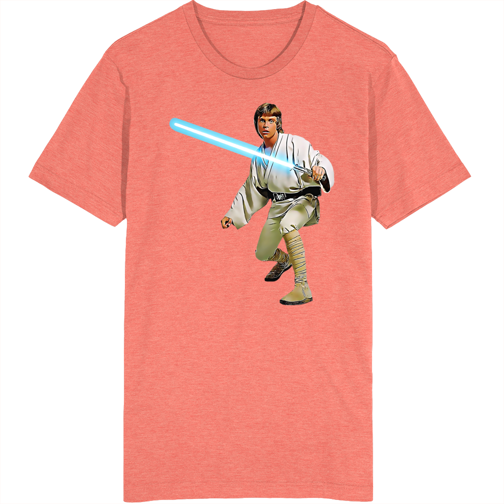 Luke Skywalker Lightsaber Movie T Shirt