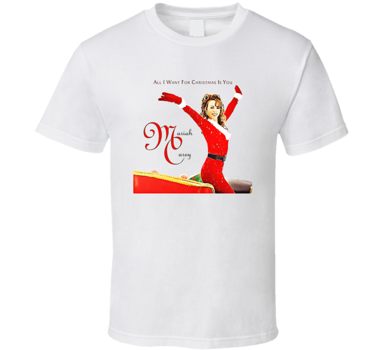 All I Want For Christmas Is You Music Cover T Shirt