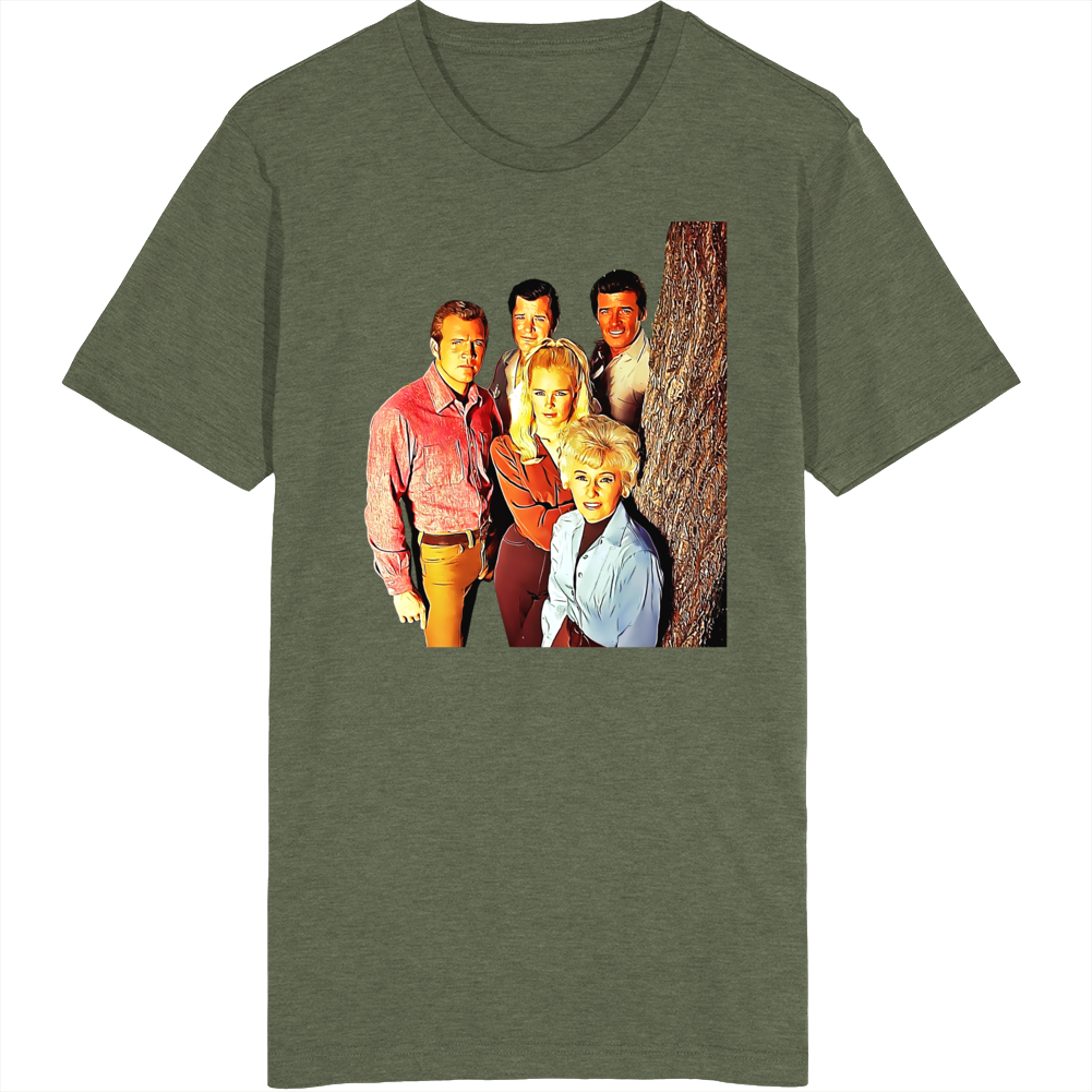 The Big Valley Cast Photo T Shirt