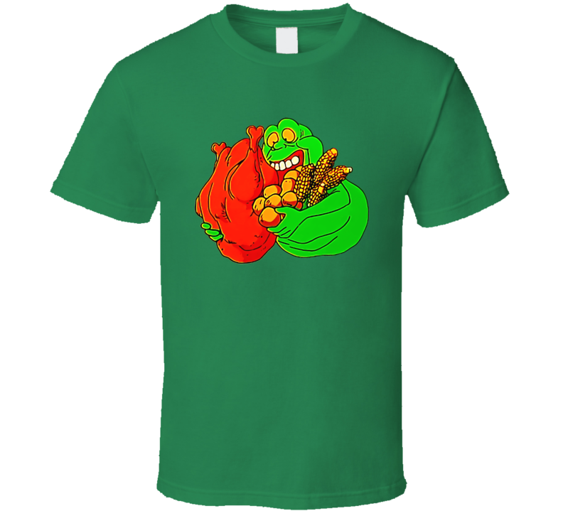 Ghostbusters Slimer Thanksgiving Feast T Shirt