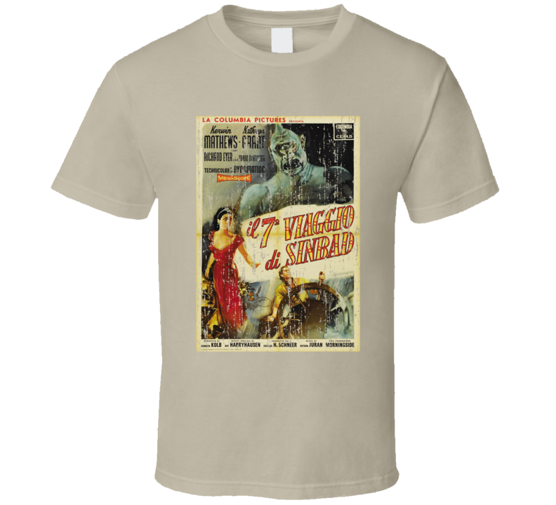 The 7th Voyage Of Sinbad Italian Movie T Shirt