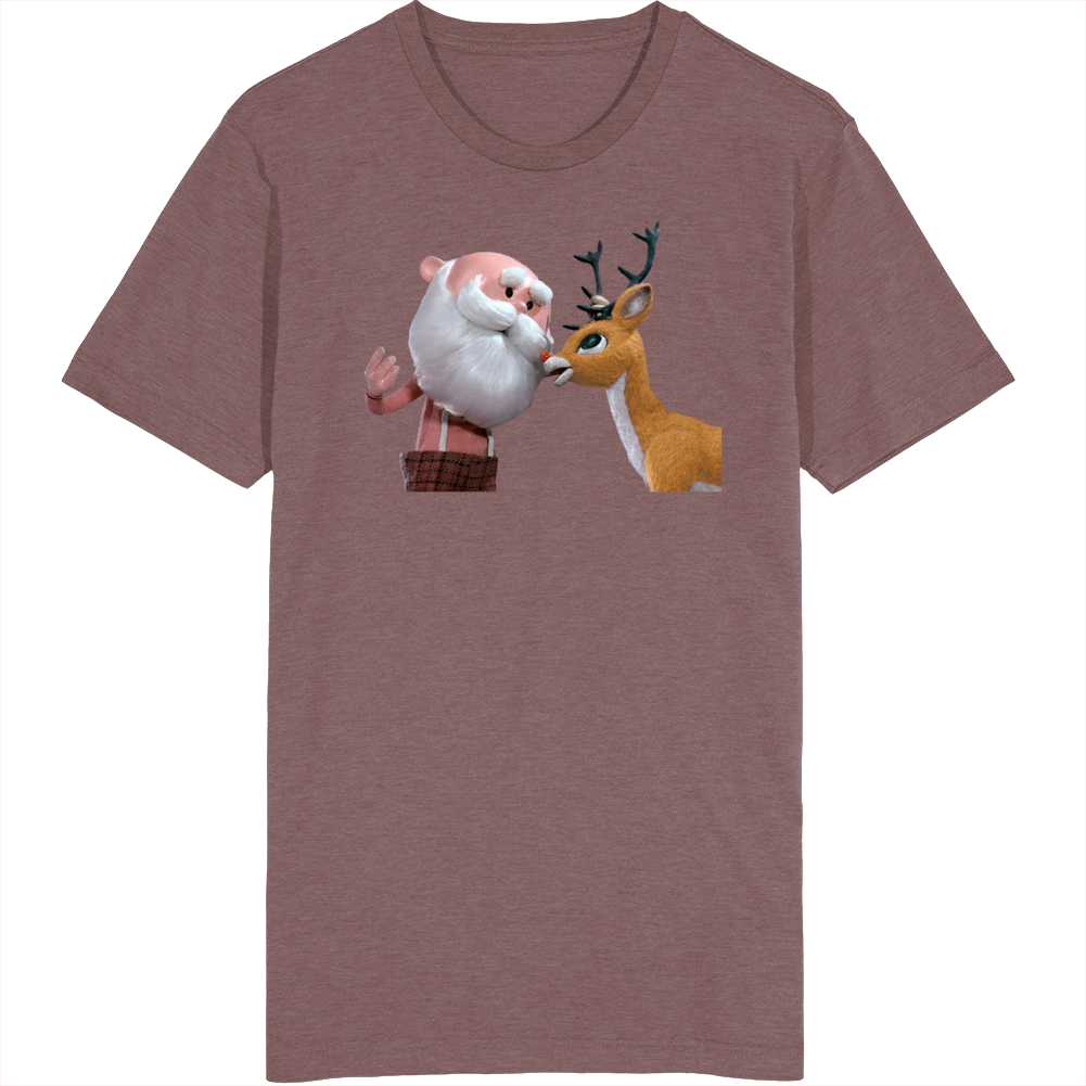 Rudolph The Red-nosed Reindeer Santa And Rudolph T Shirt