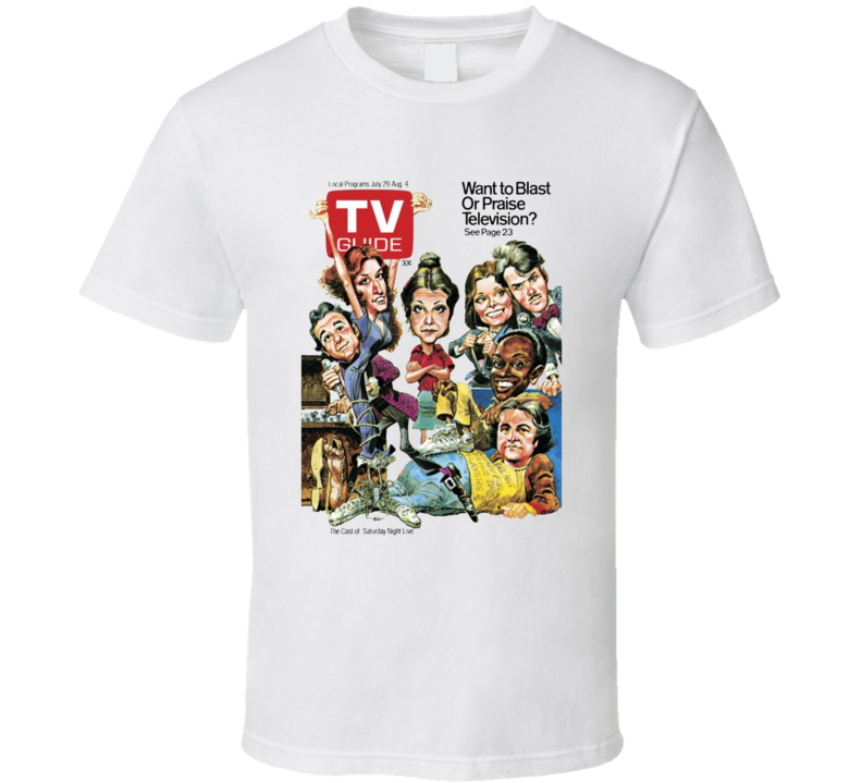 Saturday Night Live Tv Guide Cover T Shirt