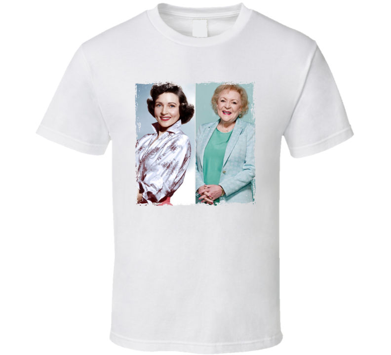 Betty White Then And Now T Shirt