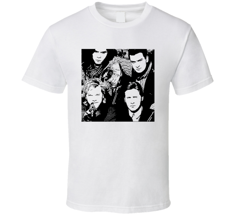 Estevez Sutherland Diamond Phillips Sheen Western Young Cast T Shirt