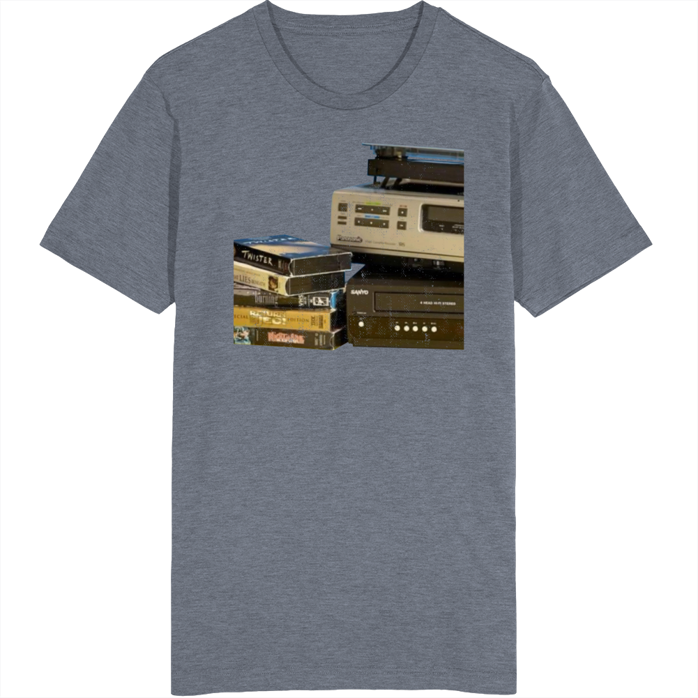 Vcr And Vhs Tapes Retro Movies T Shirt