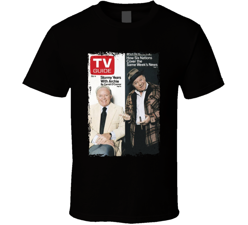 Carroll O'connor Archie Bunker Tv Magazine Cover T Shirt
