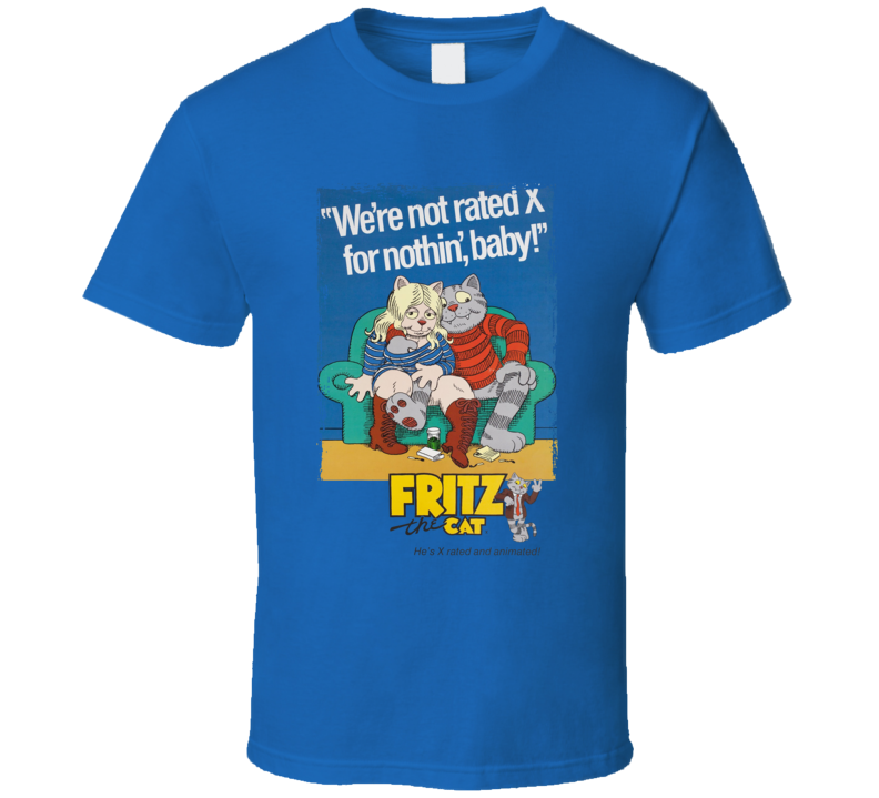 Fritz The Cat X Rated Animated Movie T Shirt