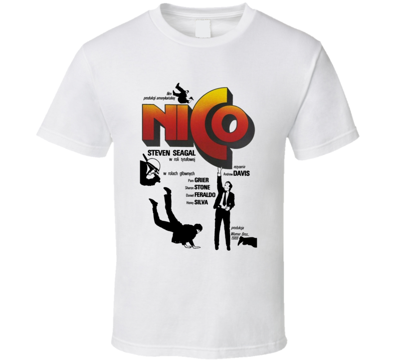 Nico Steven Seagal Polish Movie T Shirt