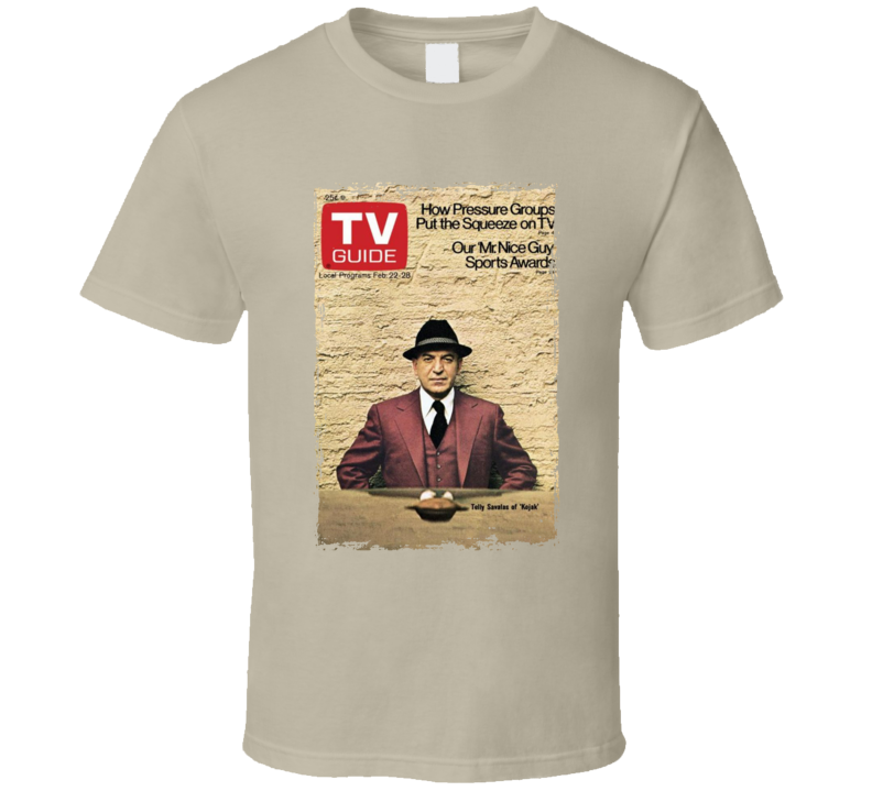 Telly Savalas Kojak Tv Magazine Cover T Shirt