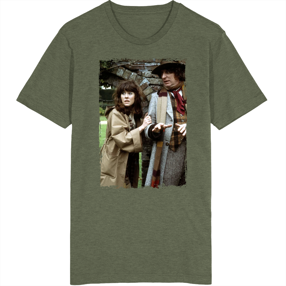 Tom Baker Elisabeth Sladen Doctor Who T Shirt