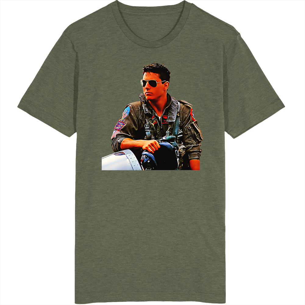 Tom Cruise Maverick Top Gun Movie T Shirt