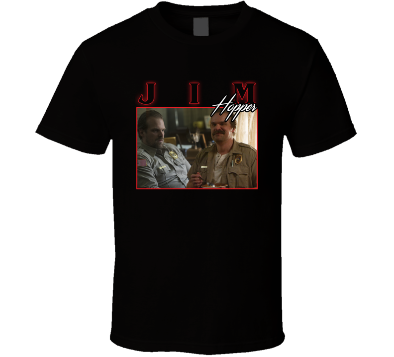 Jim Hopper Stranger Things 90s Style T Shirt