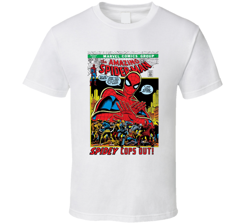 The Amazing Spiderman Spidey Cops Out Comic T Shirt