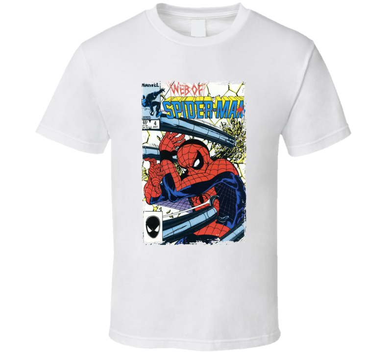 Web Of Spiderman Comic Book T Shirt