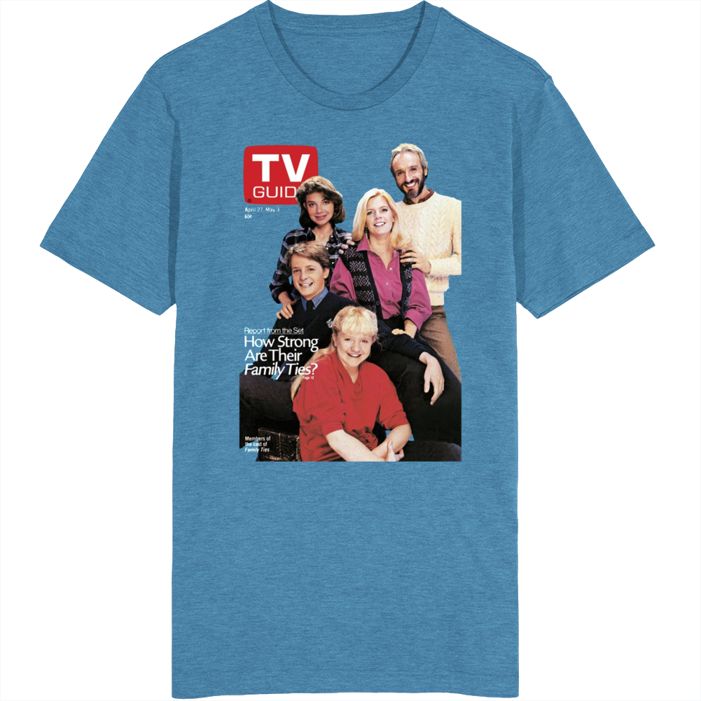 Family Ties Tv Magazine Cover T Shirt