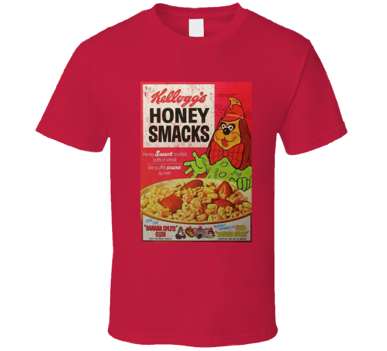 Honey Smacks Banana Splits Character Cereal Box T Shirt
