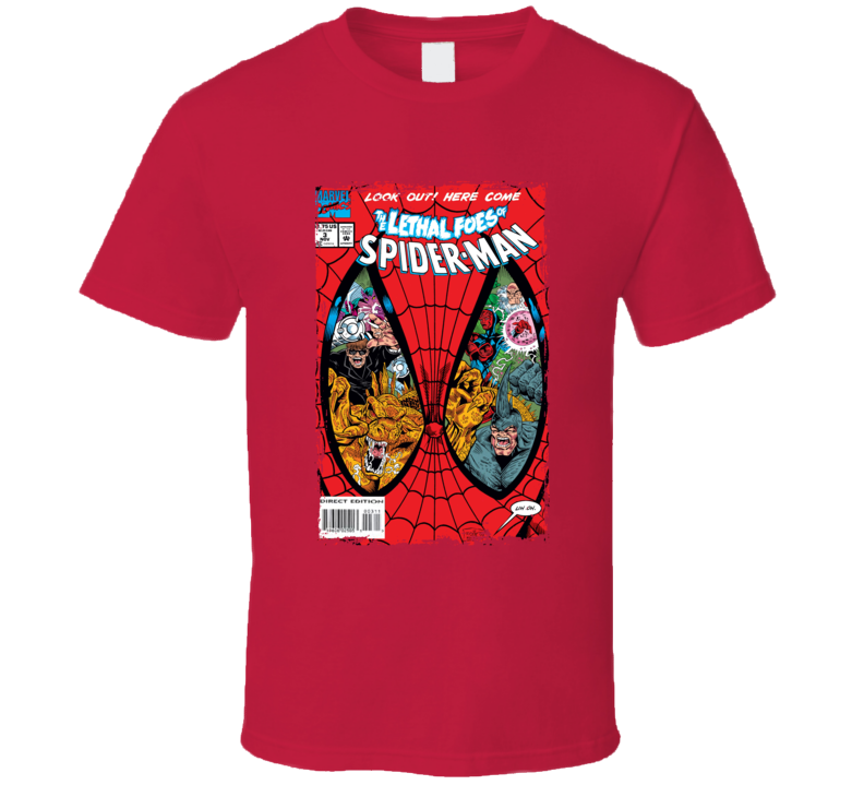 The Lethal Foes Of Spiderman Comic Book Cover T Shirt