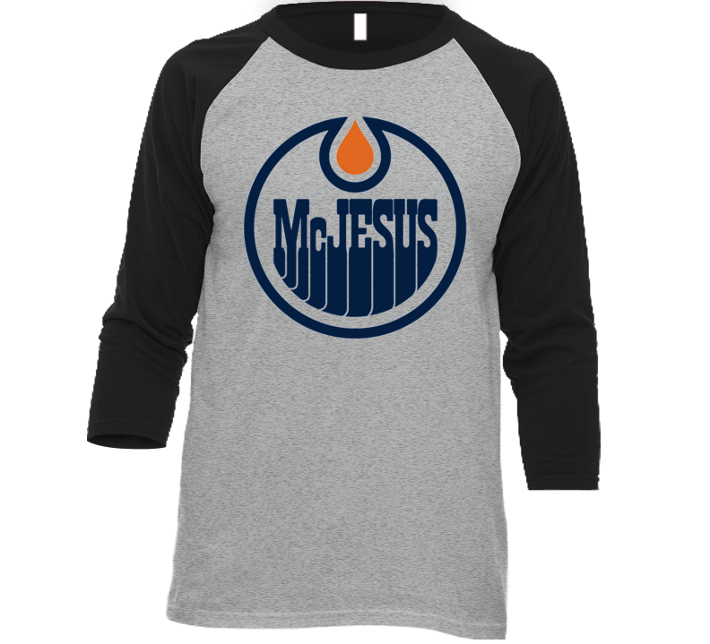 Mcjesus Edmonton Logo Parody T Shirt