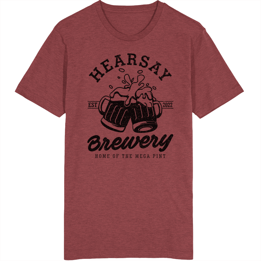 Hearsay Brewery Home Of The Mega Pint Johnny Depp T Shirt
