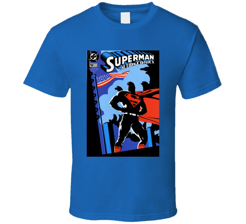 Superman In Action Retro Comics T Shirt