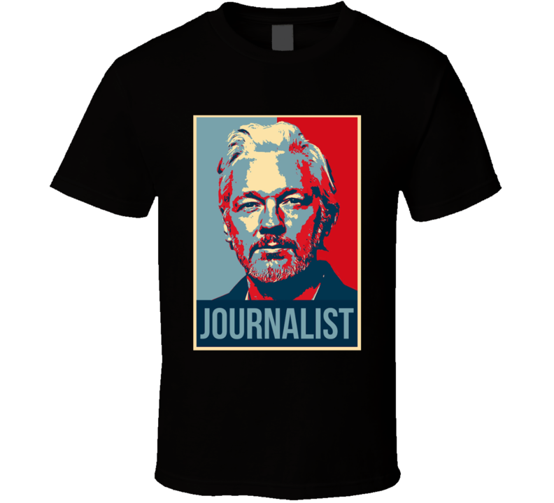 Julian Assange Journalist Hope Style T Shirt