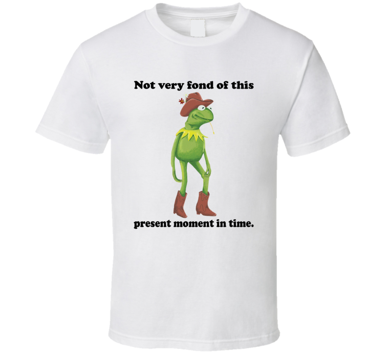 Kermit The Frog Not Very Fond Of This Present Moment In Time Cowboy T Shirt