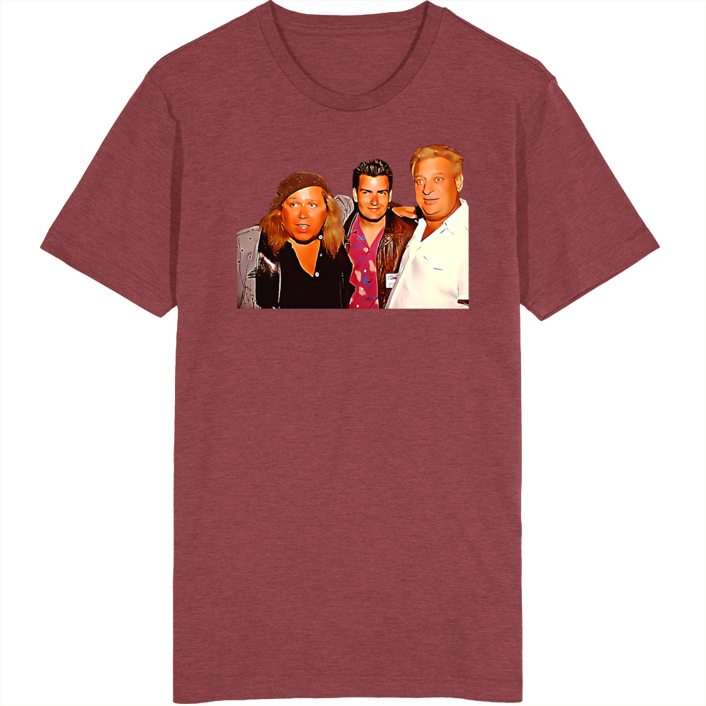 Charlie Sheen Rodney Dangerfield Sam Kinison Actors Comedians T Shirt