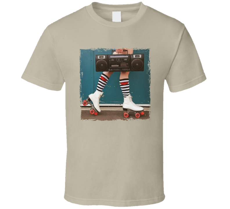 Boombox And Rollerskates 80s Retro T Shirt