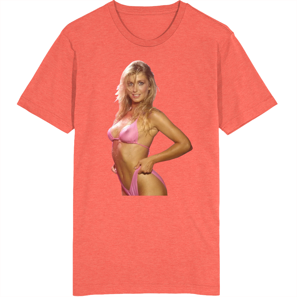Heather Thomas Pink Bikini T Shirt