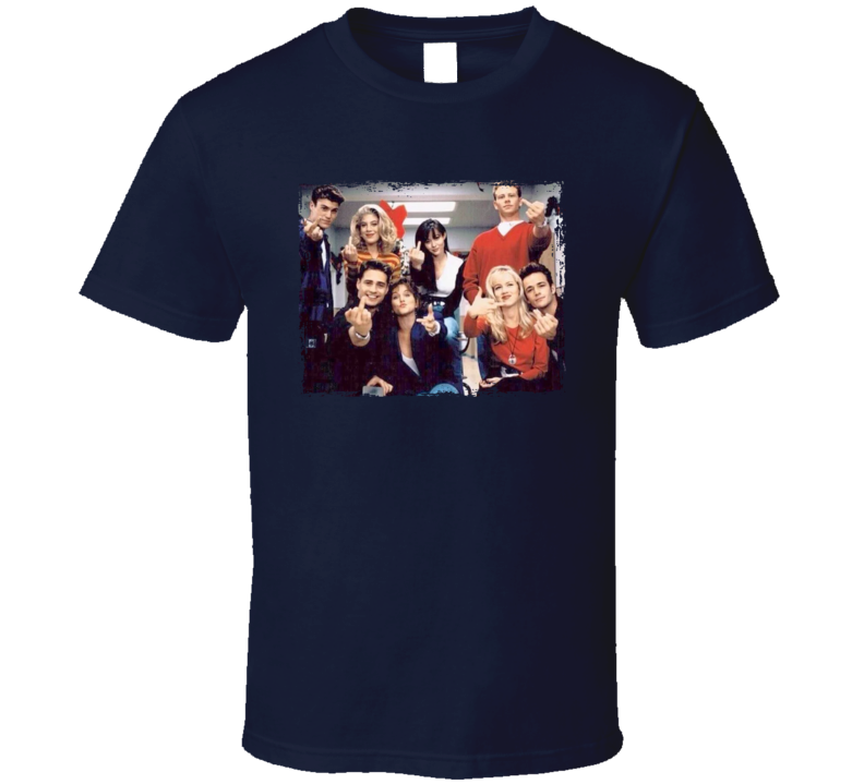 90210 90s Cast Flipping The Bird Tv Series T Shirt