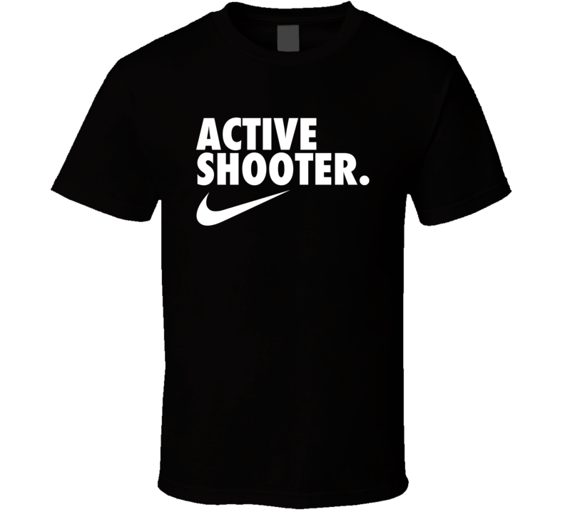 Active Shooter Parody T Shirt