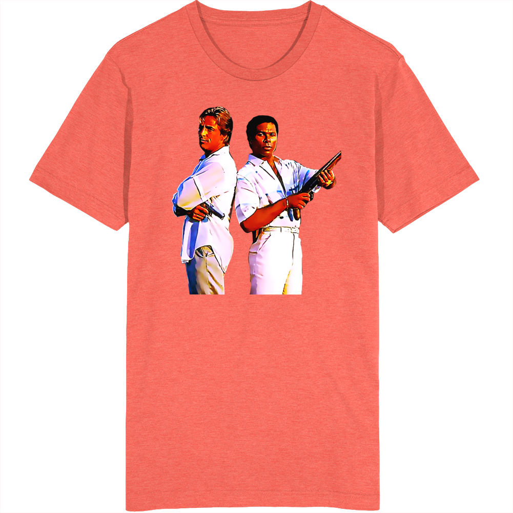 Miami Vice Crockett And Tubbs Tv Series T Shirt