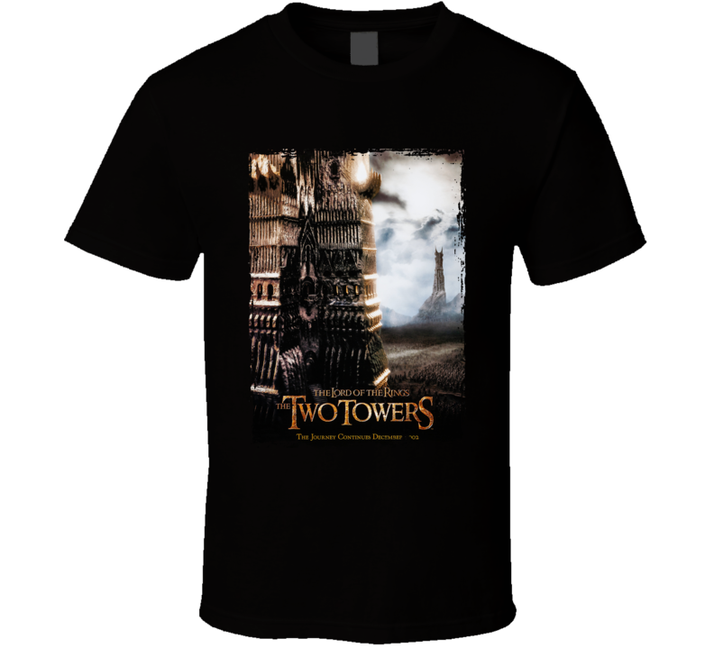 The Lord Of The Rings The Two Towers Fantasy Movie T Shirt