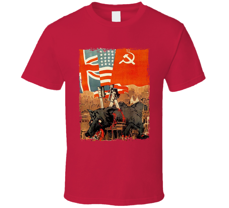 The Dead Wolf Vintage Military Propaganda T Shirt