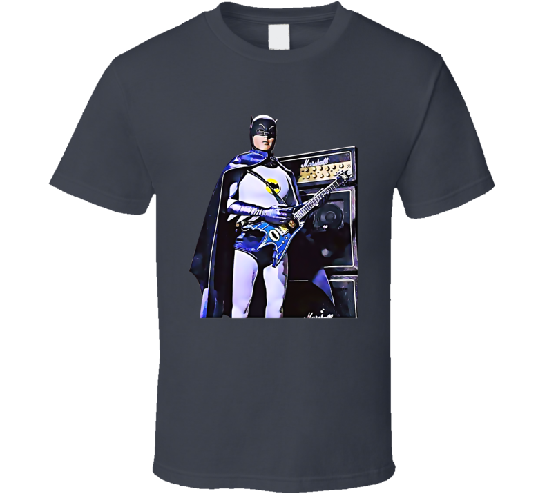 Batman Playing Guitar Adam West T Shirt