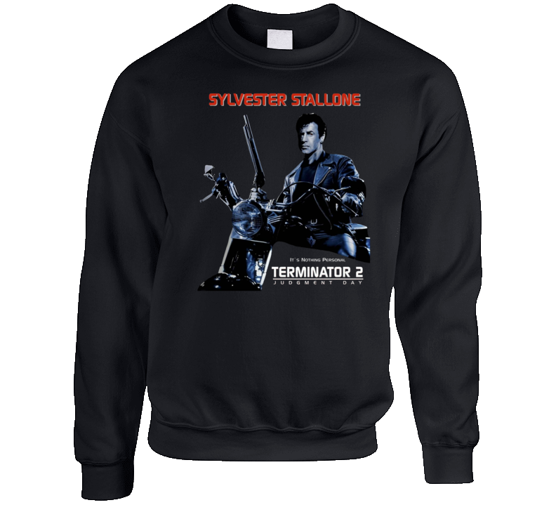 Terminator 2 Sylvester Stallone Mashup Crewneck Sweatshirt