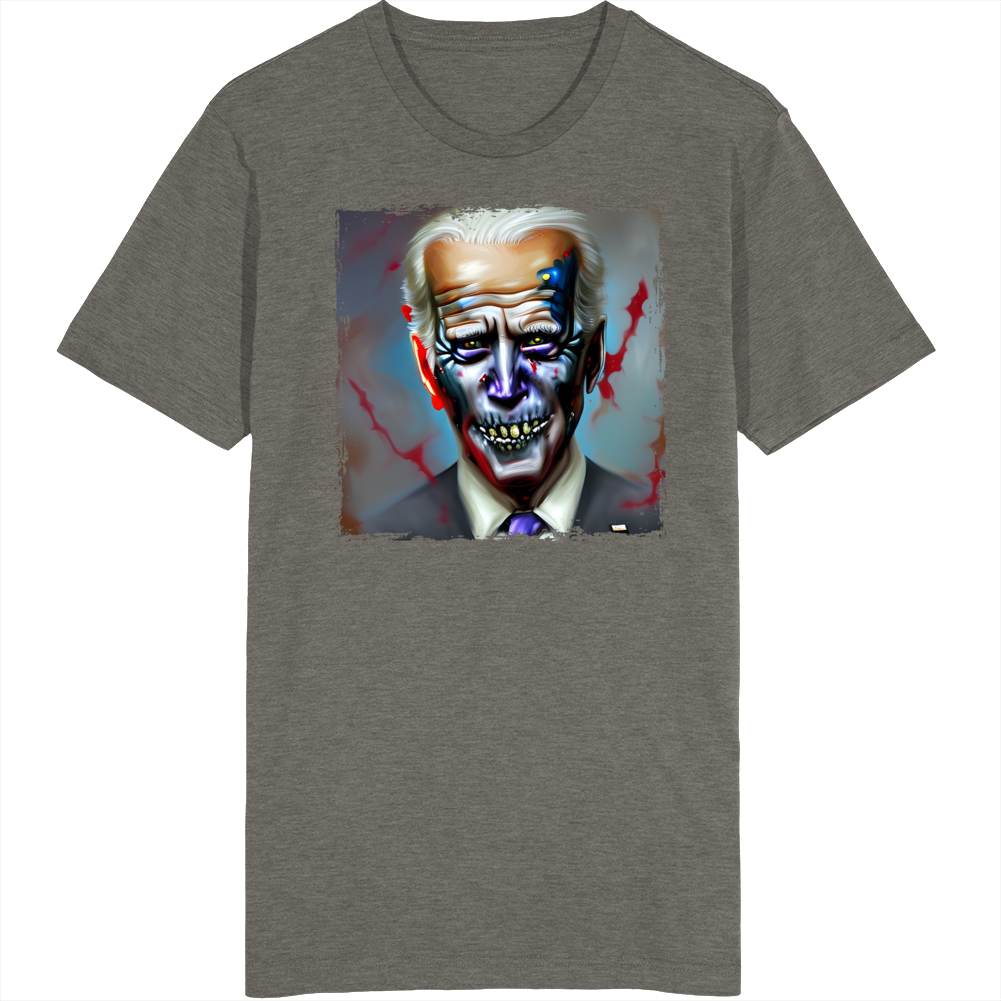 Joe Biden Zombie Face T Shirt