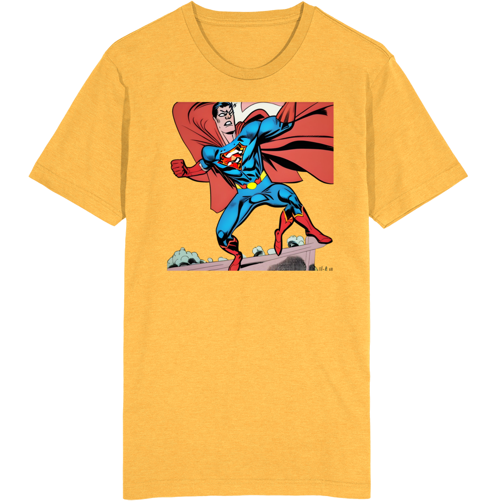Superman With 3 Legs Comic T Shirt