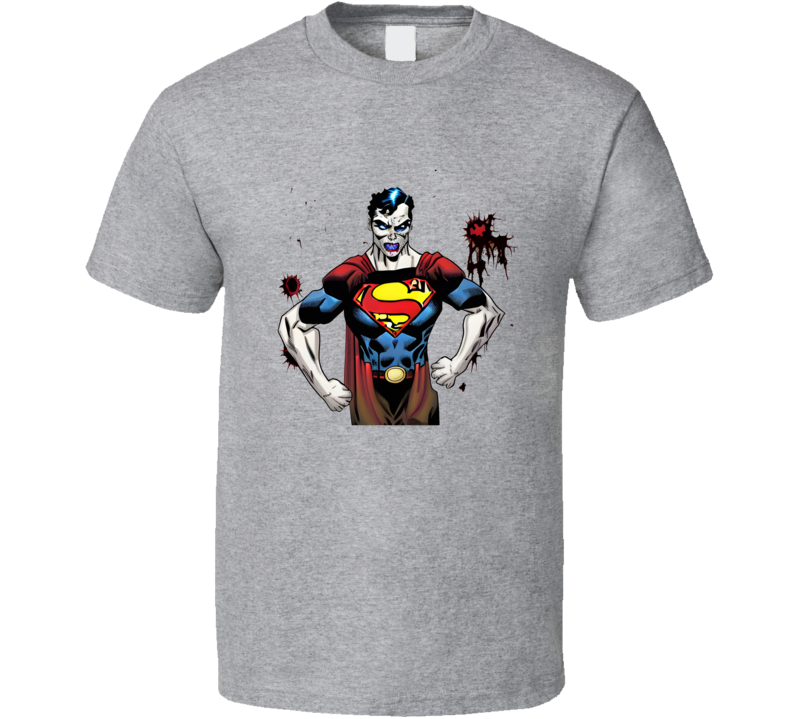 Zombie Superman Blood Splatters T Shirt